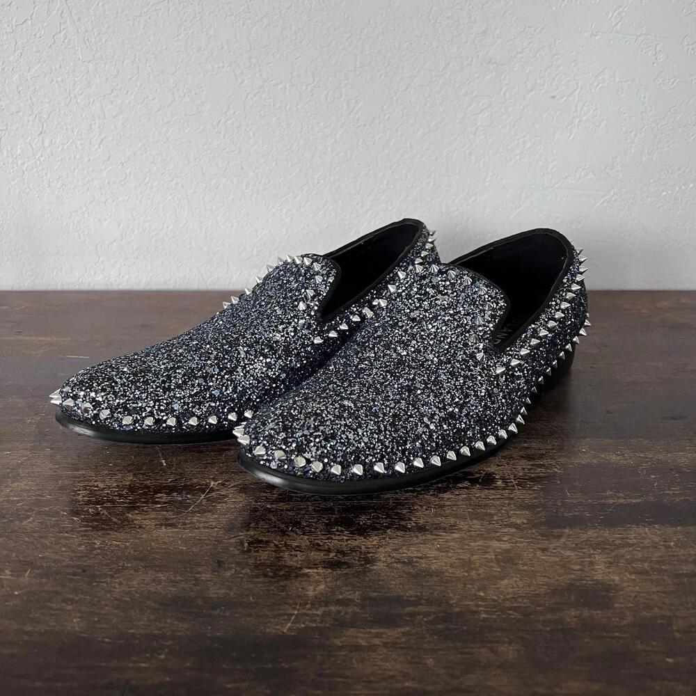 Bolano Men’s Dress Shoes Spikes/Sequins‎ Sz 7.5